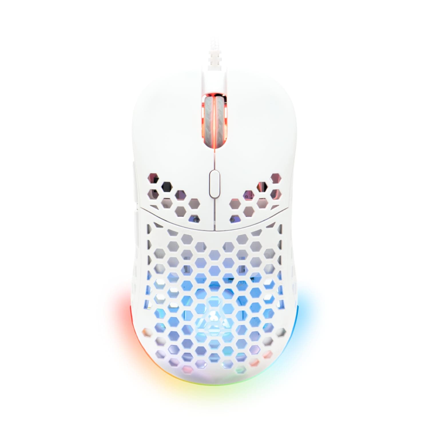 The G-Lab - Kult Oxygen - High Performance Wireless Gaming Mouse 12800 DPI - Long Battery, RGB 100% Customizable, 6 Programmable Buttons, Ambidextrous, White - 2024