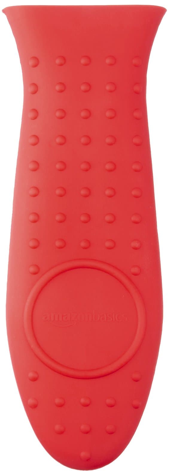 Amazon Basics Silicone Handle Holder for Pans and Pots - Red