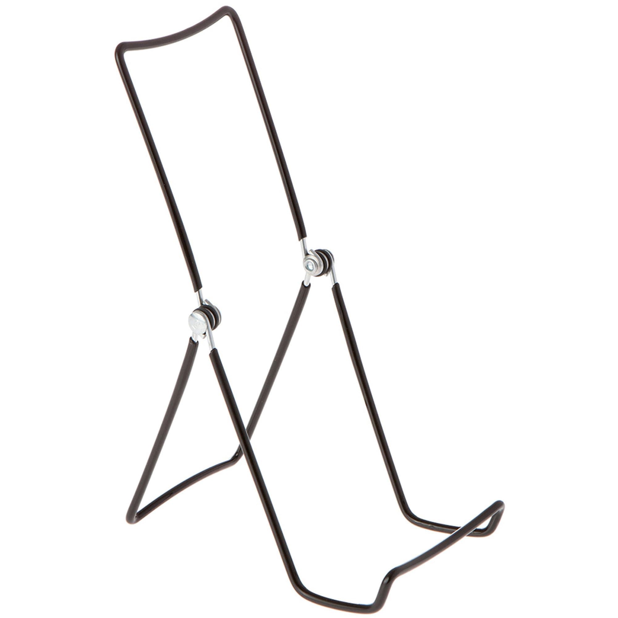 GIBSON HOLDERS 6AC Adjustable Black Wire Display Easel, 3.5" W x 4.5" D x 9.25" H, Pack of 6