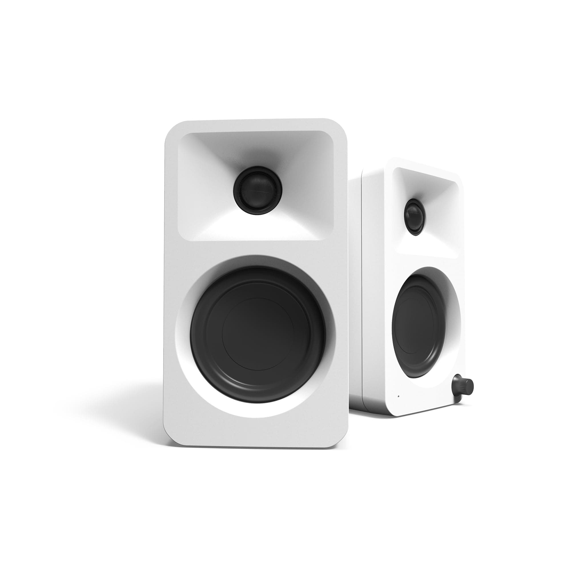 Kanto ORAMW 100W Powered Reference Desktop Computer Speakers with Bluetooth 5.0 and USB-C Input | Bi-Amplified | 100 Hz Automatic Crossover | Reference Quality Sound | Pair | White