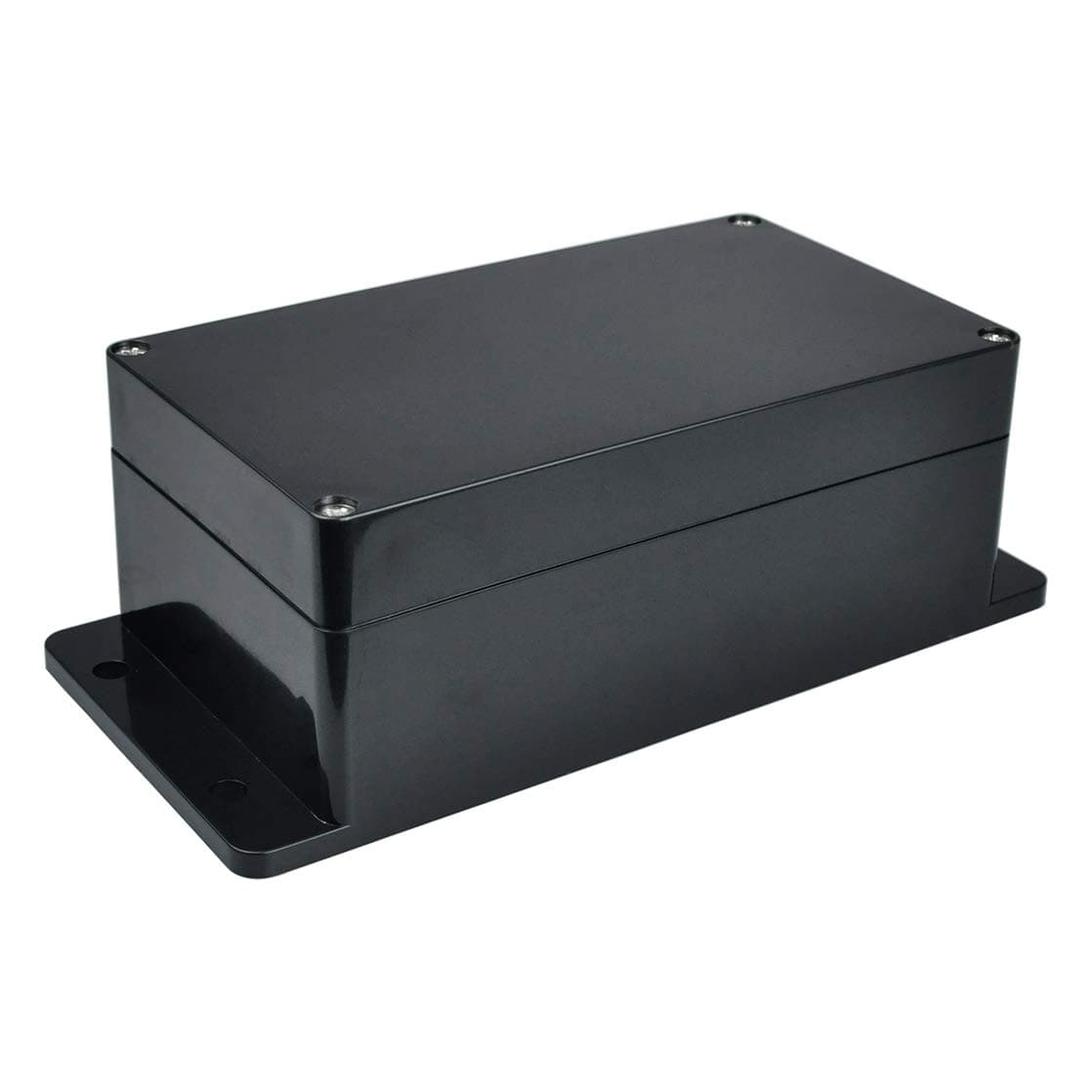Project Box with Fixed Ear Therlan DIY IP65 Waterproof Junction Box ABS Universal Electronics Project Enclosure Black Project Boxes Dustproof Plastic Case Indoor Outdoor Connecting (158 * 90 * 60mm)