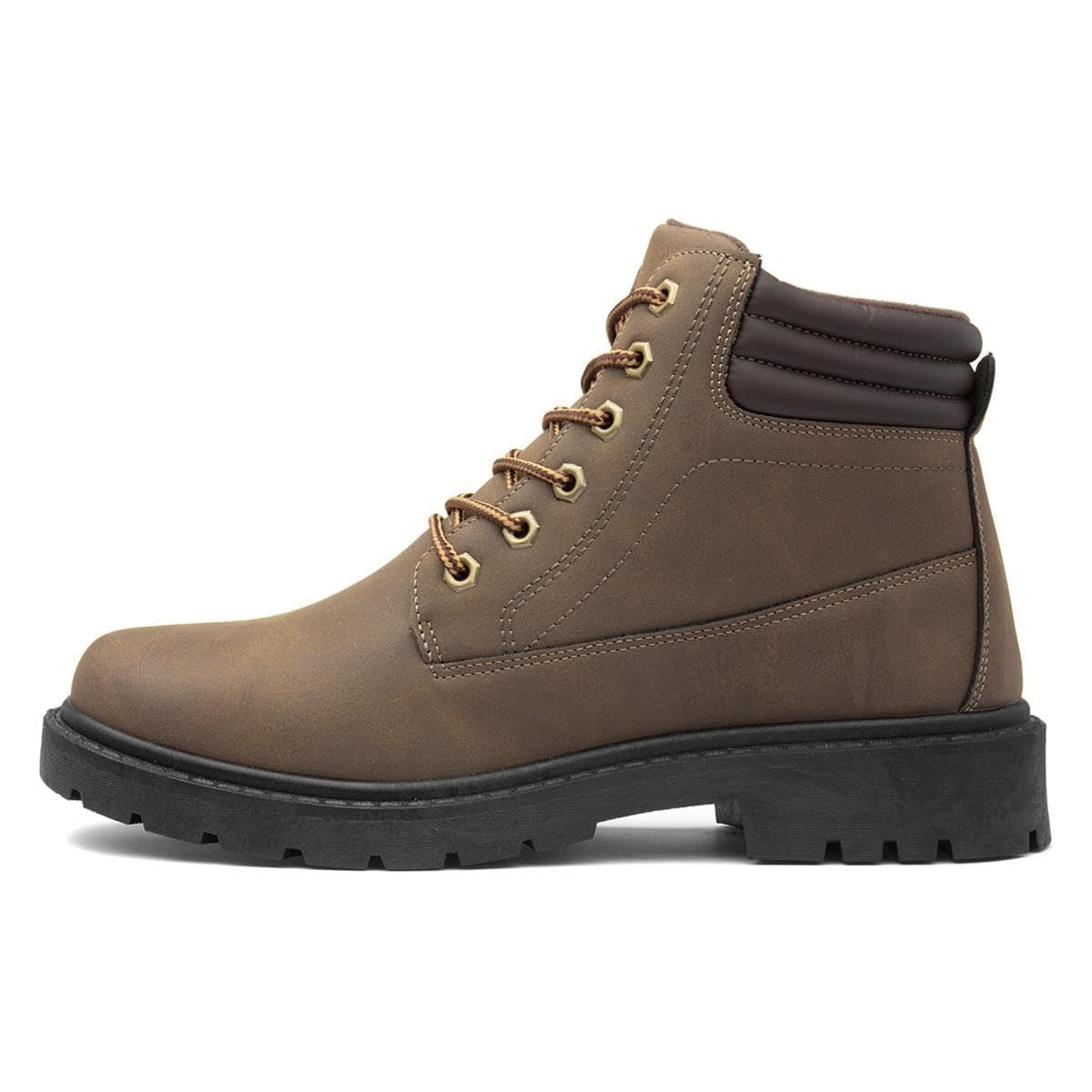 Mens Brown Lace Up Ankle Boot