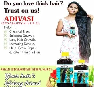 Authentic Original Adivasi Hair Oil for All Hair Types - Nourish, Strengthen, and Revitalize with Tradition and Natural Goodness 100ml pack of 01