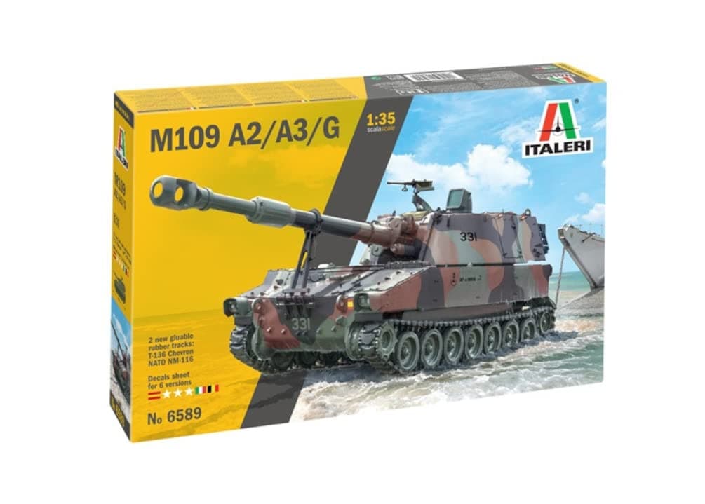 6589 M109 A2/A3/G, 1:35 Scale, Model Kit, Plastic Model, Green Color, IT6589