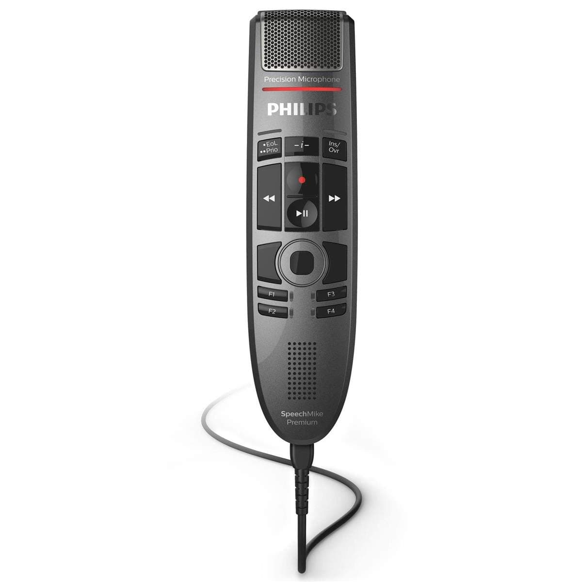Philips SMP3700 SpeechMike Premium USB dictation microphone Precision Control Push Buttons Touch-Sensor Control charcoal