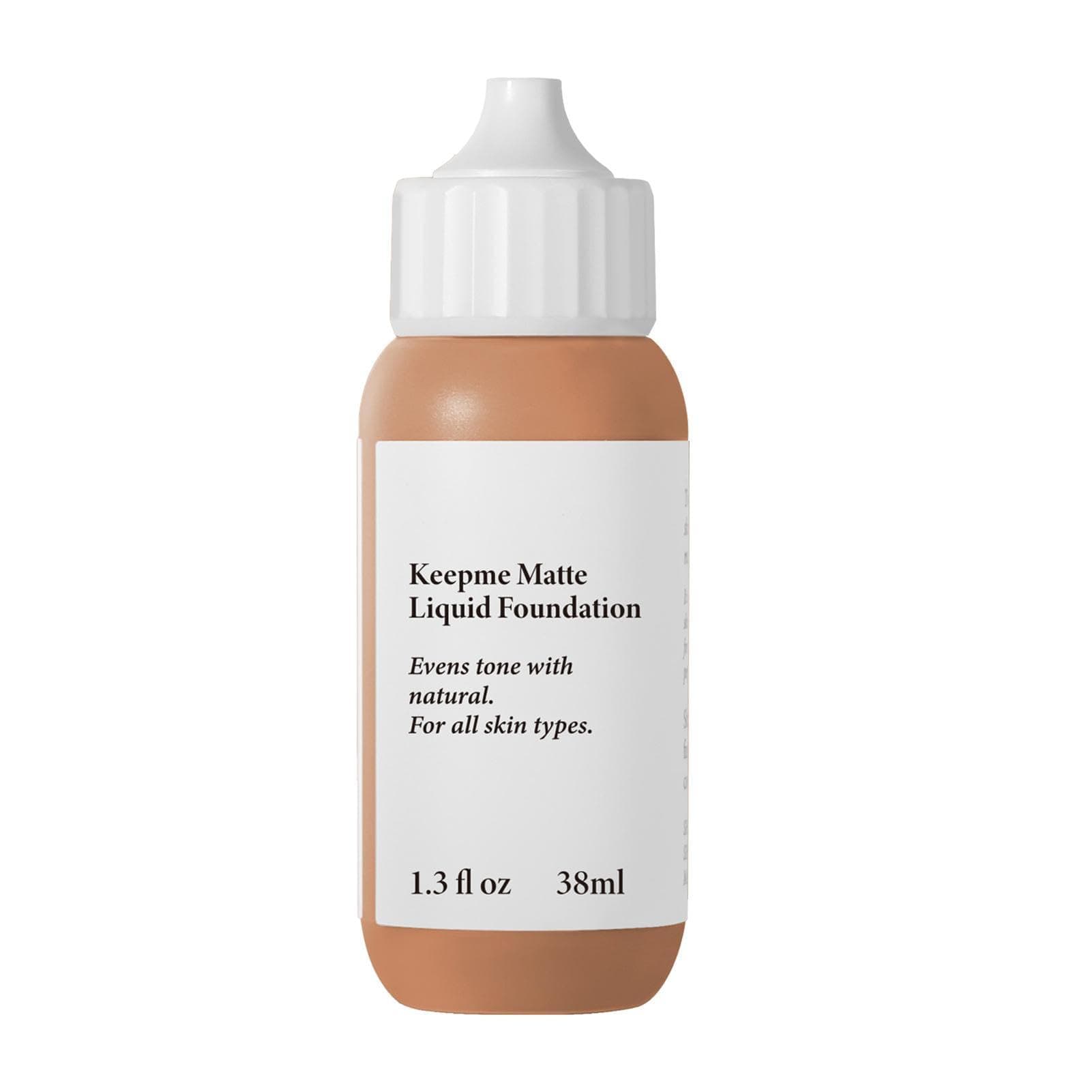 Matte Foundation Full Coverage,Hydrating Matte Full Coverage Foundation Makeup - 38ml Waterproof Long-lasting Oil Control Base Liquid Foundation for Naturally Poreless Look Renywosi
