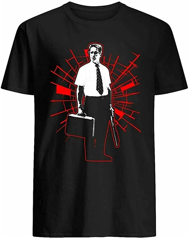 WANGLU Falling Down T-Shirt Based on 1993 Michael Douglas Movie Black Black