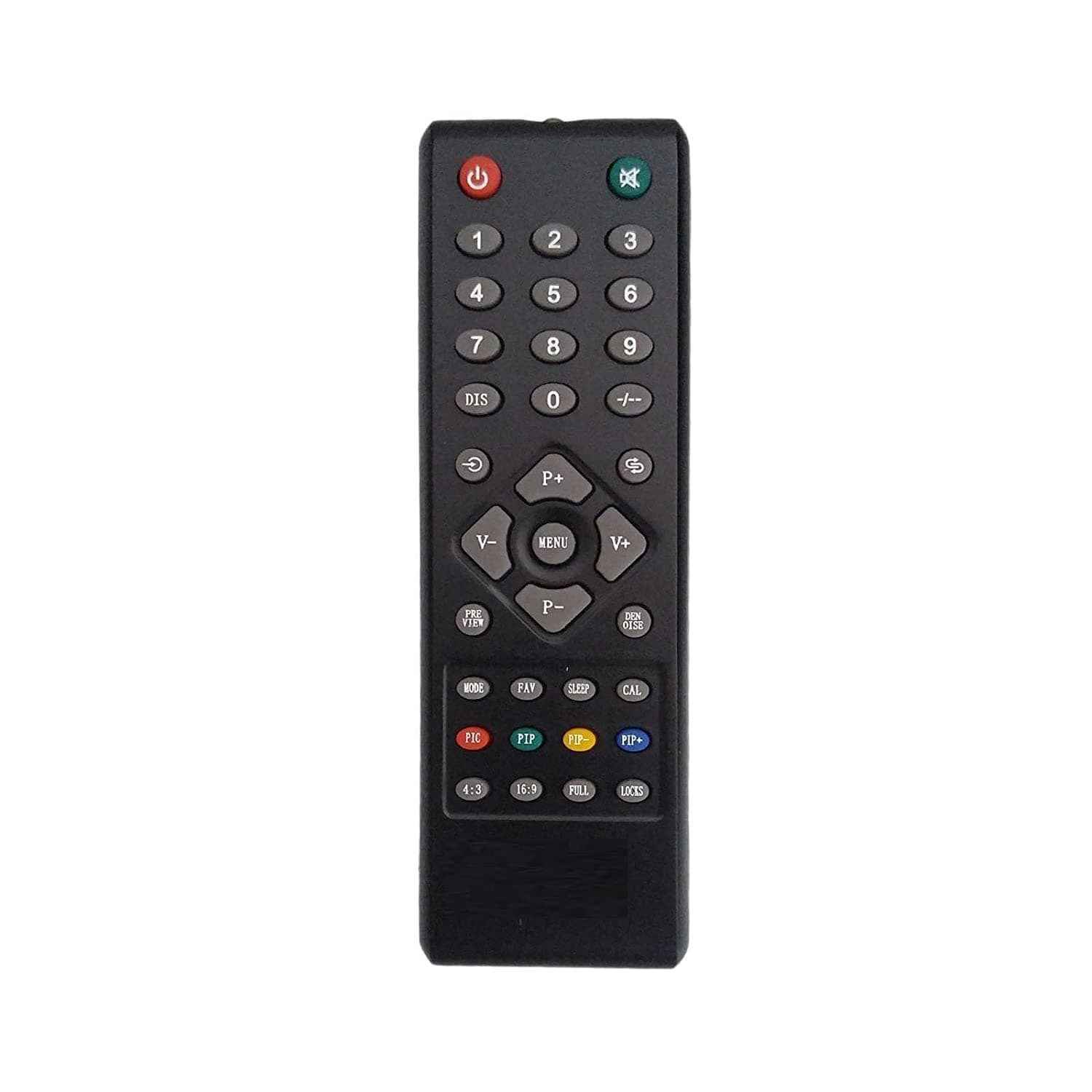HDF LED LCD Television Remote Control Compatible for Enter TV Tuner Box | TV Remote No.282 - Please Match The Image with Your Old Remote