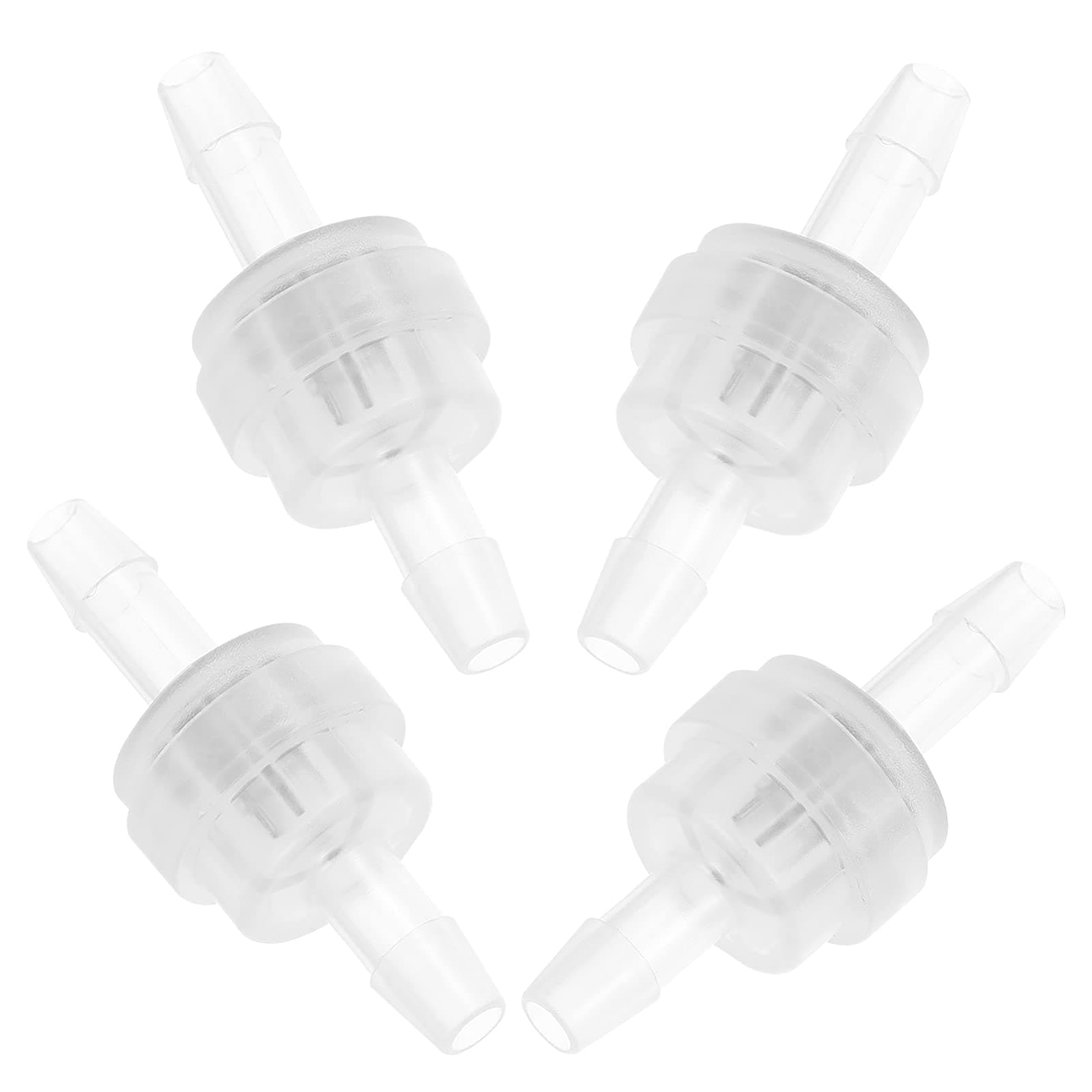4pcs One- way Non- return Water Inline Fluids Check Valves for Water Pipe