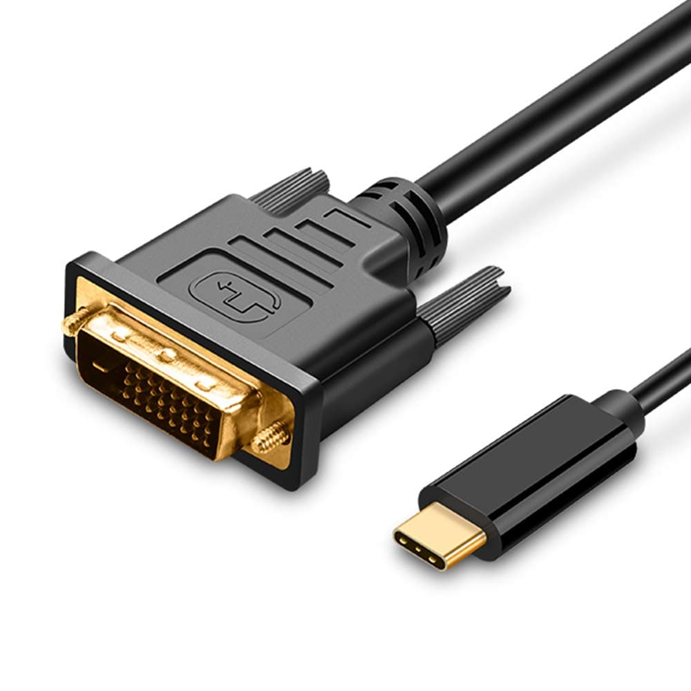 UPGROW USB C to DVI Cable 4K@30Hz 4FT USB Type-C to DVI Male Support iPhone 16 Pro/Max, MacBook Pro/Air 2025, iPad Pro, iMac, S23, XPS 17, Surface Book 3 and More