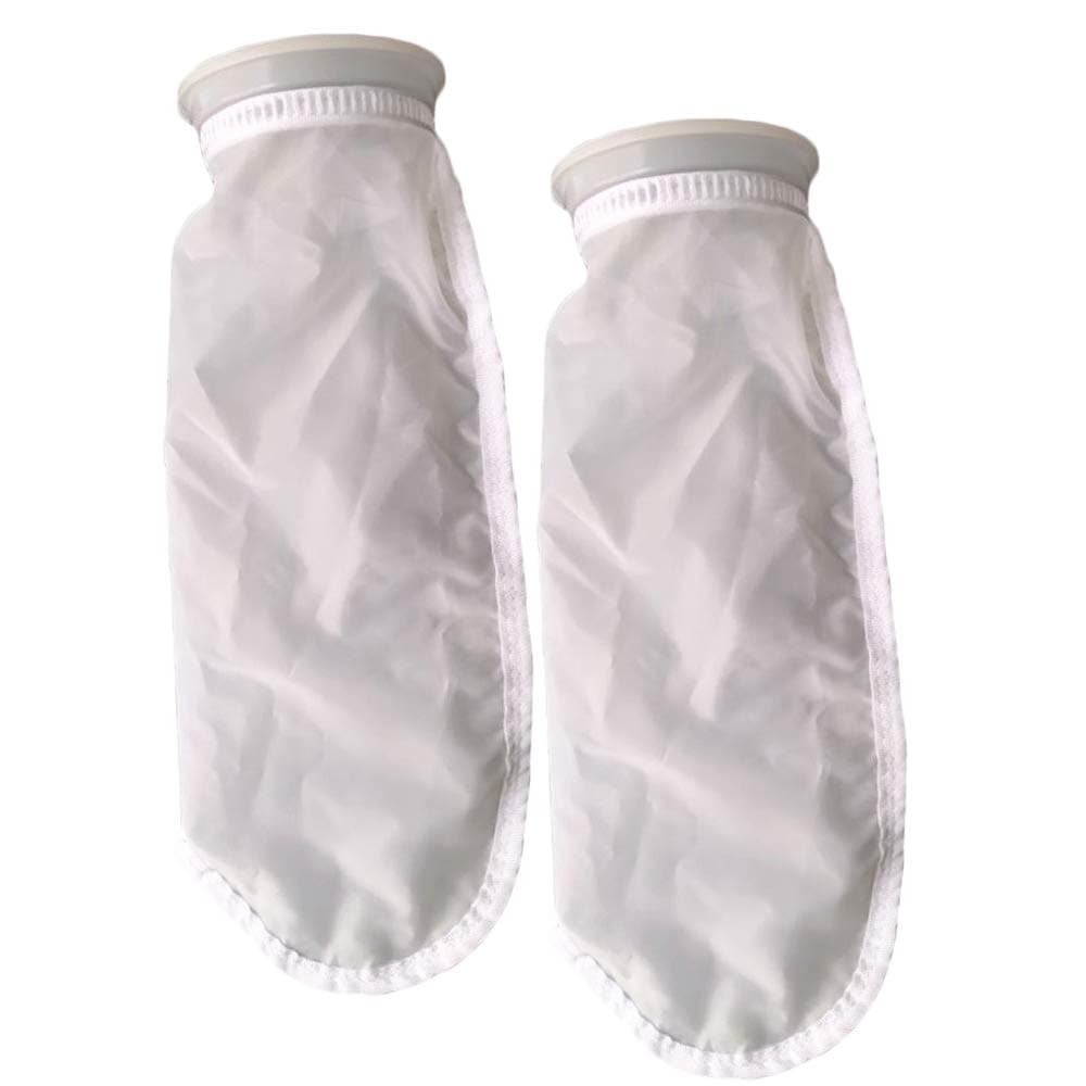 Nylon Mesh Filter Socks 4 Inch Ring 400 Micron - by 15 Inch Long – Aquarium Water Filter Bags - 2 Pack (400 Micron - 4 x 15 inch)