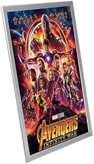 HKSIGN 27X40 Inch Wall Mounted Silver color Aluminum Snap Frame, Clip Frame Advertising backlit movie poster Display Led Light Box Sign