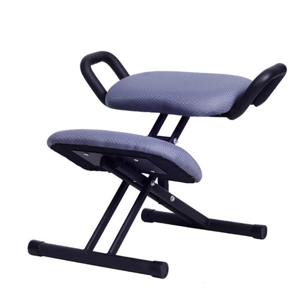 Ergonomically Designed Kneeling Chair Stool W/Handle Height Adjust Office Knee Chair Ergonomic Correct Posture Chair Home Office student Decompression Artifact