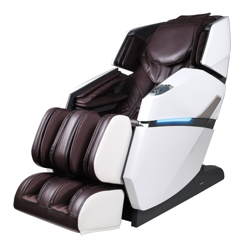 Osaki Titan Summit Flex | Brown | SL-Track Zero Gravity Full Body Massage Chair | Body Scanning | Lumbar and Calf Heating | Bluetooth Speaker | Space Saving | Full Body Airbag Compression