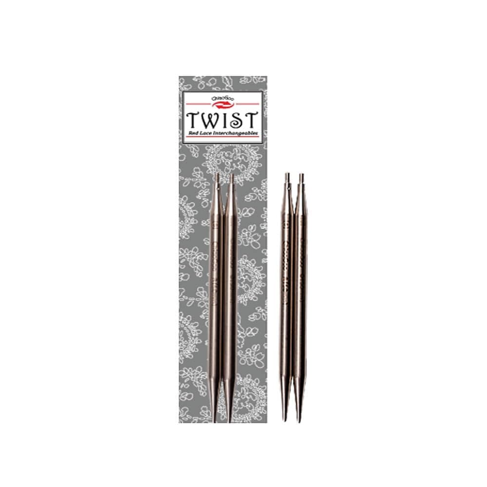 5-Inch Twist Red Lace Interchangeable Tips, 4/3.5mm
