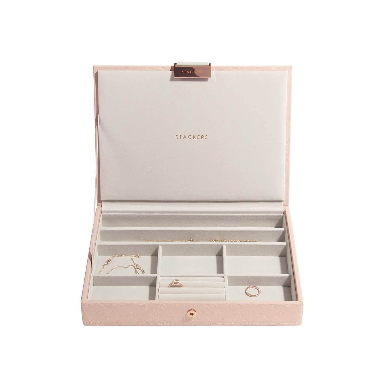 Stackers Blush Pink Classic Medium Jewellery Box Lid