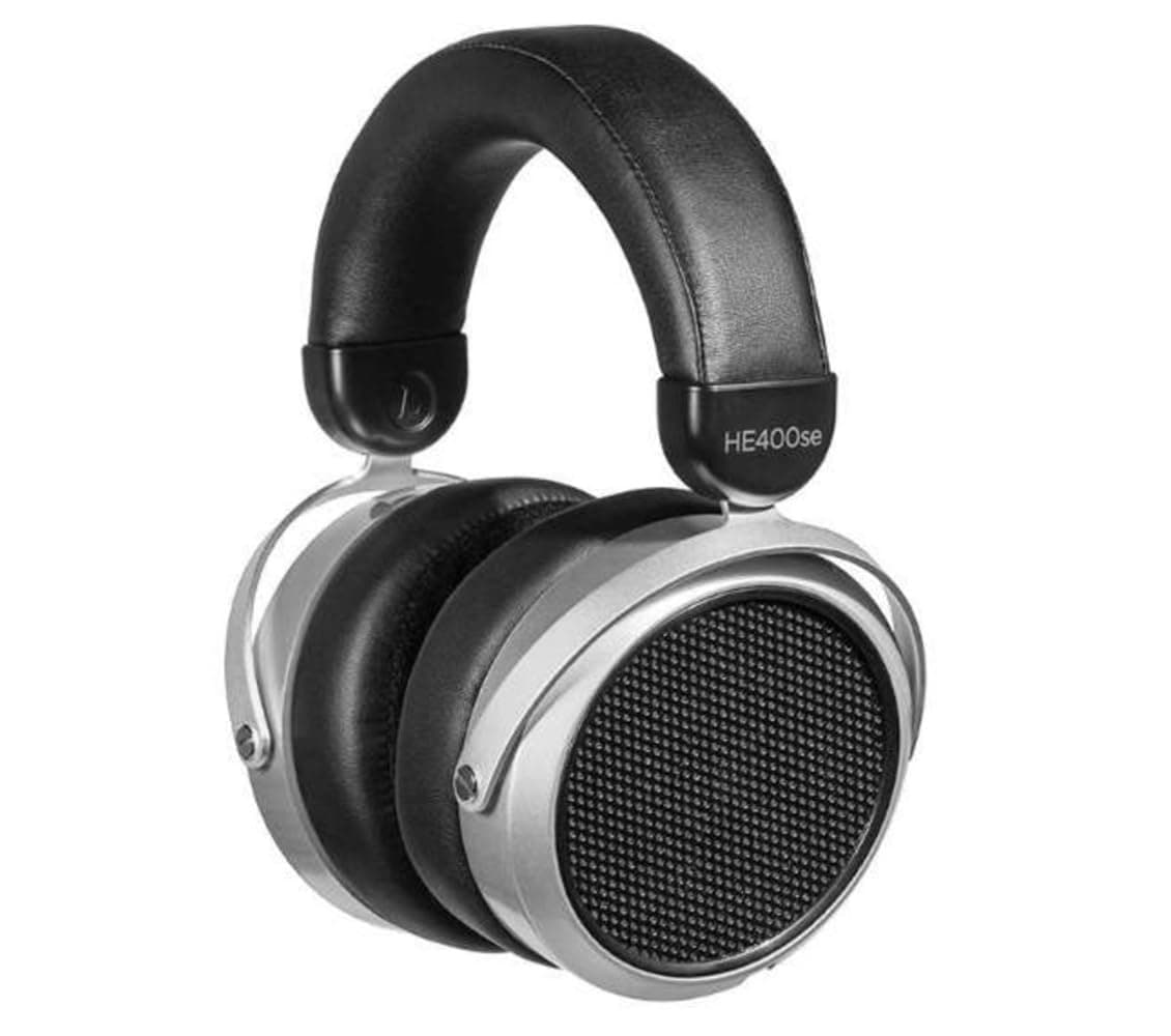 HIFIMAN HE400SE Stealth Magnet Version Over Ear Open Back Full Size Planar Magnetic Wired Headphones for Audiophile Studio, Great Sound, Stereo, Sensitive and Comfortable Silver