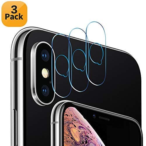 Maxdara Camera Lens Protector for iPhone Xs Max/iPhone Xs/iPhone X HD Clear Back Rear Camera Lens Tempered Glass Protector 9H Hardness Ultra Thin Anti-Scratch, [3 Pack]