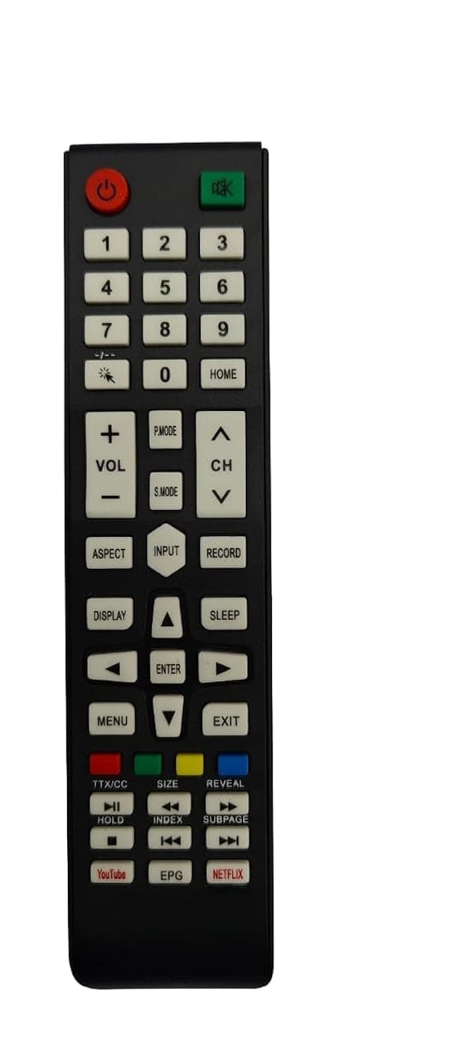 Replacement Remote Control Compatible with STARSAT LCD LED Smart TV