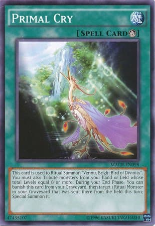 yu-gi-oh Primal Cry - MACR-EN098 - Common - Unlimited Edition - Maximum Crisis (Unlimited Edition)