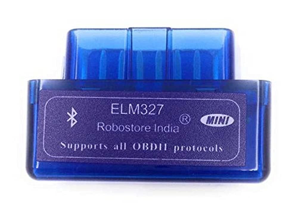 Android Torque ELM Blue 327 2.1v OBD2 Car Diagnostic Tool for Bs6 2010+ Cars and Bikes with Warranty (ELM 327 Blue Mini)
