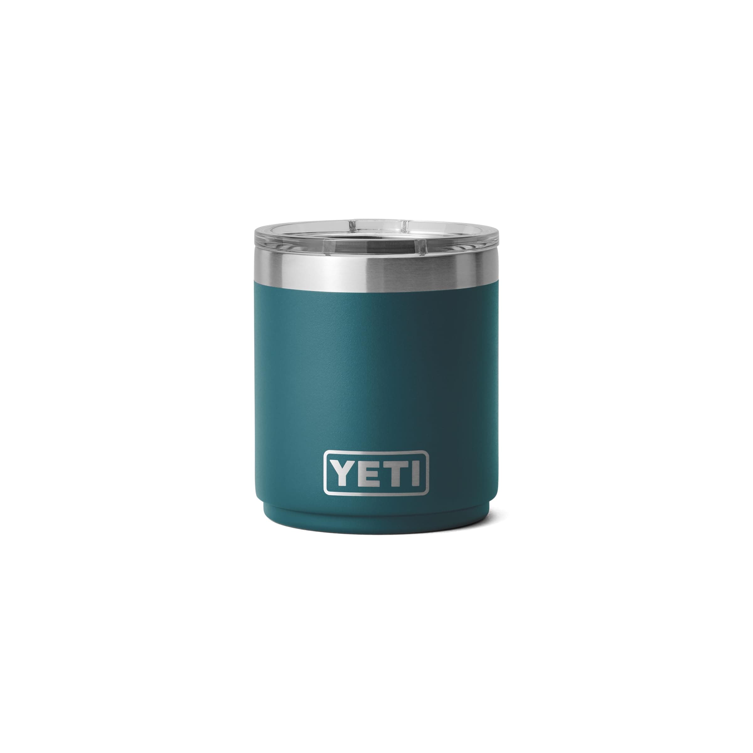 YETI Rambler 10 oz Stackable Lowball 2.0, Vacuum Insulated, Stainless Steel with MagSlider Lid, Agave Teal