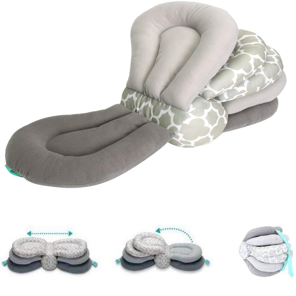 CXLYAdjustable Height Nursing Pillow for C-section Reduce Physical Stress Maternity Breastfeeding Pillow Multi-Function Baby Feeding Pillow Pregnancy Support Easy to Store