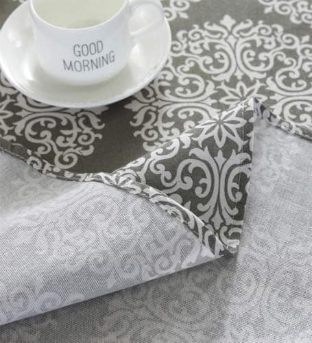 meioro Tablecloths Grey Retro Tablecloth Rectangular Table cloth Cotton Linen...