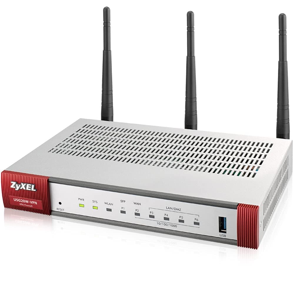 Next Generation VPN Firewall with 1 WAN, 1 SFP, 4 LAN/DMZ Gigabit Ports and 802.11ac/n WiFi [USG20W-VPN]