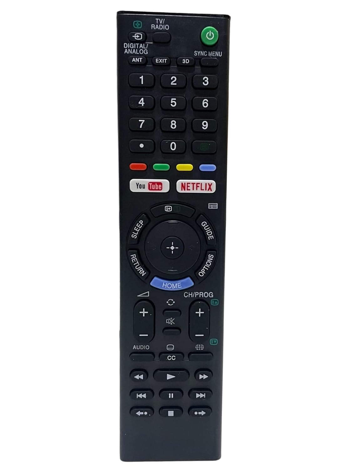 Original Sony Bravia Smart TV Remote Control Compatible with LCD LED OLED QLED 4K Ultra HD Models Universal Replacement Remote with YouTube and Netflix Shortcut Buttons for Sony Android TVs