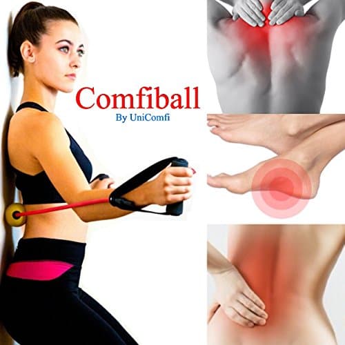 UniComfi Comfiball Trigger Point Massage Ball with Exercise Tube