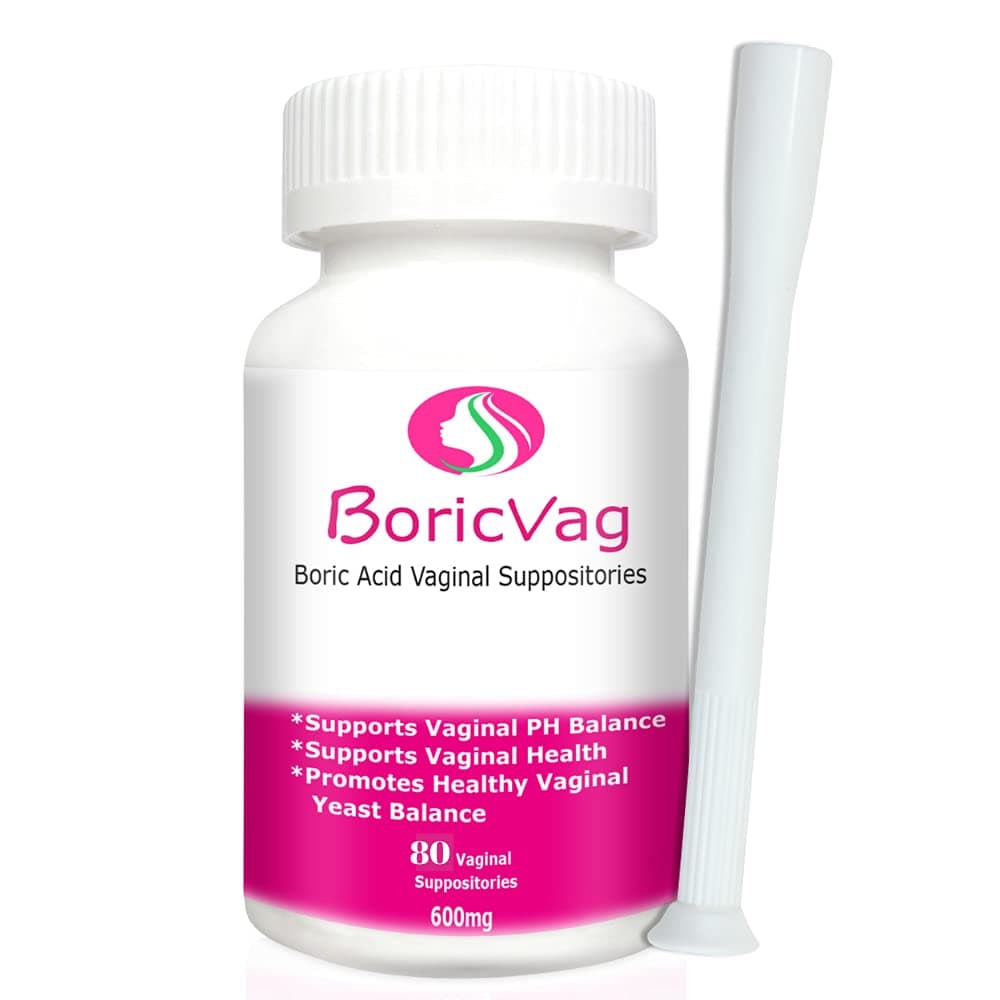 Boric Acid Vaginal Suppositories - 80 Suppositories
