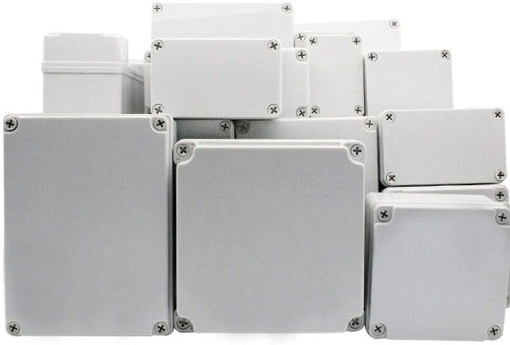 Supertool Project Box, ABS Plastic Cover IP67 Waterproof Electronic Junction Box for DIY Instrument (1 Piece), Light Grey (130 x 80 x 85mm)