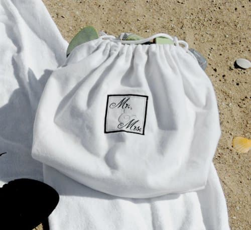 Mr. & Mrs. Beach Bag