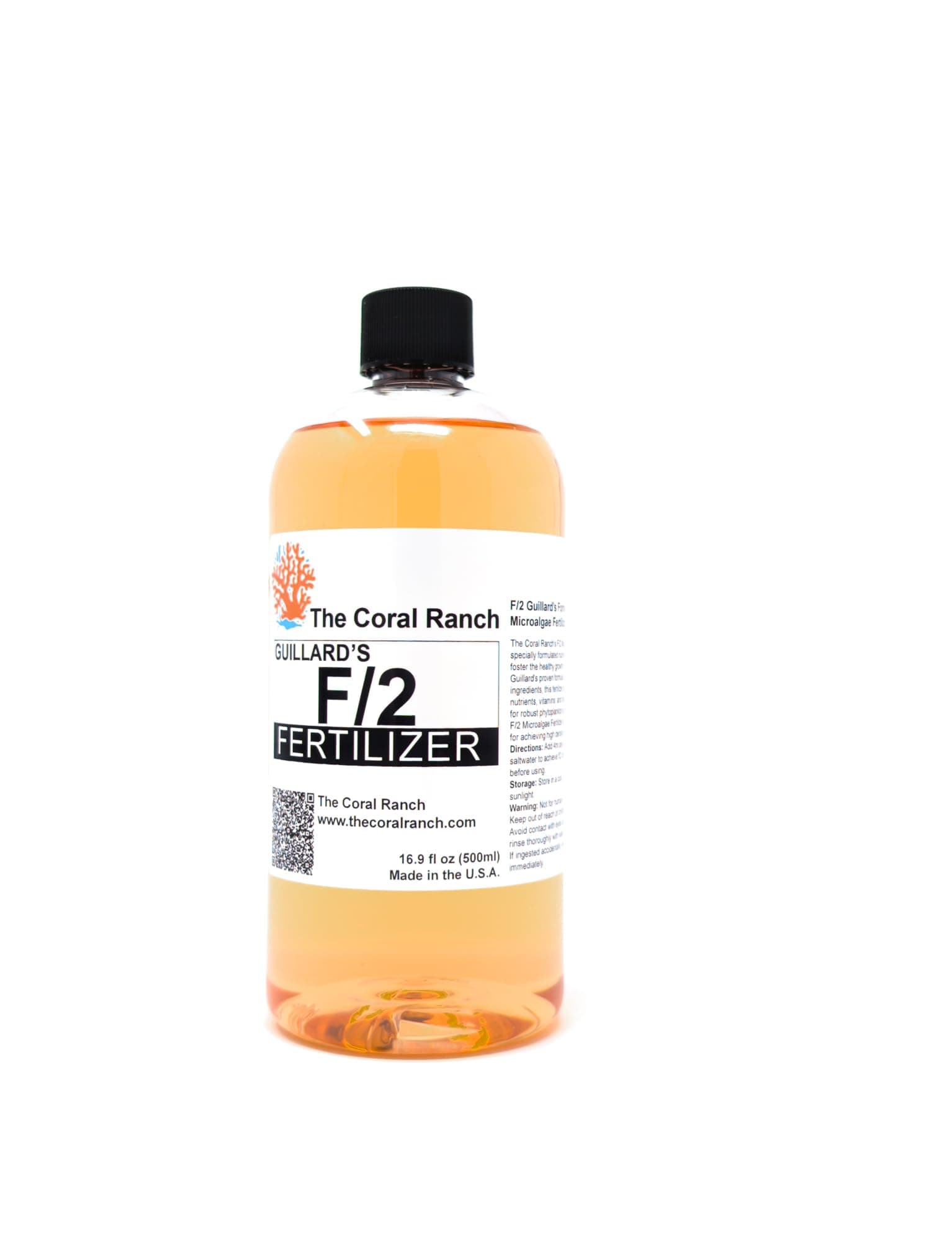 Guillard's F/2 Formula Microalgae Fertilizer Concentrate (16.9 fl oz (500ml))