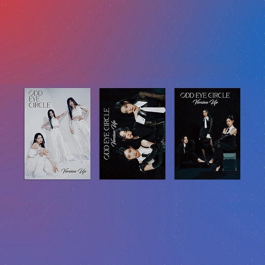 ODD EYE CIRCLE Version Up 1st Mini Album CD+Folded poster on pack+Booklet+Special obejkt+Sticker+Clear photocard+ID picture+Tracking Sealed OEC (SET(Kim Lip+JinSoul+Choerry))