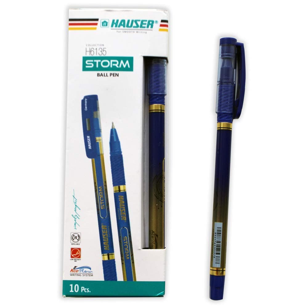 Storm Ball Pen Hauser 10 Pc (Blue)