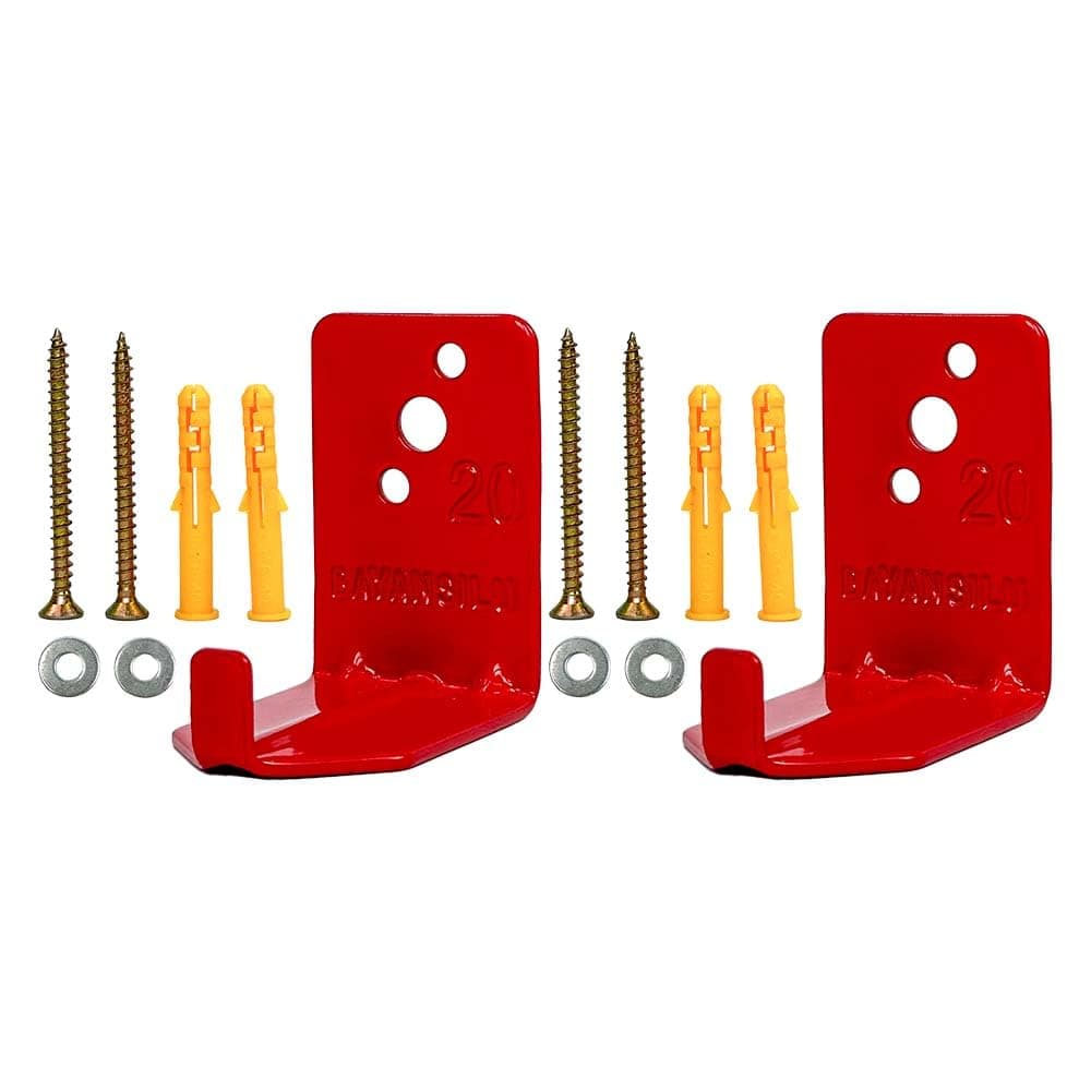 Universal Fire Extinguisher Bracket, Fire Extinguisher Mounts & Brackets up to 40 lbs, Suitable for Big and Small Fire Extinguisher Cabinet, Holder for Dry Chemical and Water Extinguishers (2 Pack)