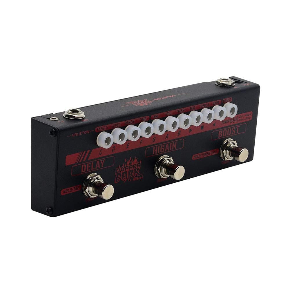 Dapper Dark Mini High Gain Distortion Delay Heavy Metal Djent Metalcore Guitar Multi-Effects Pedal