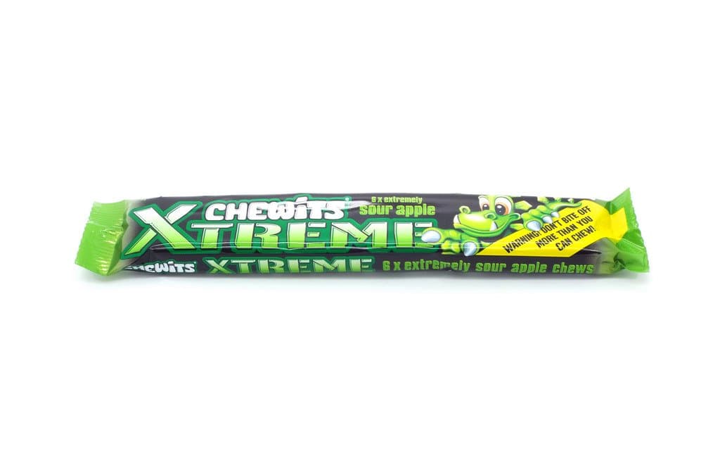 Xtreme: Chewits Sour Apple - 24 Box