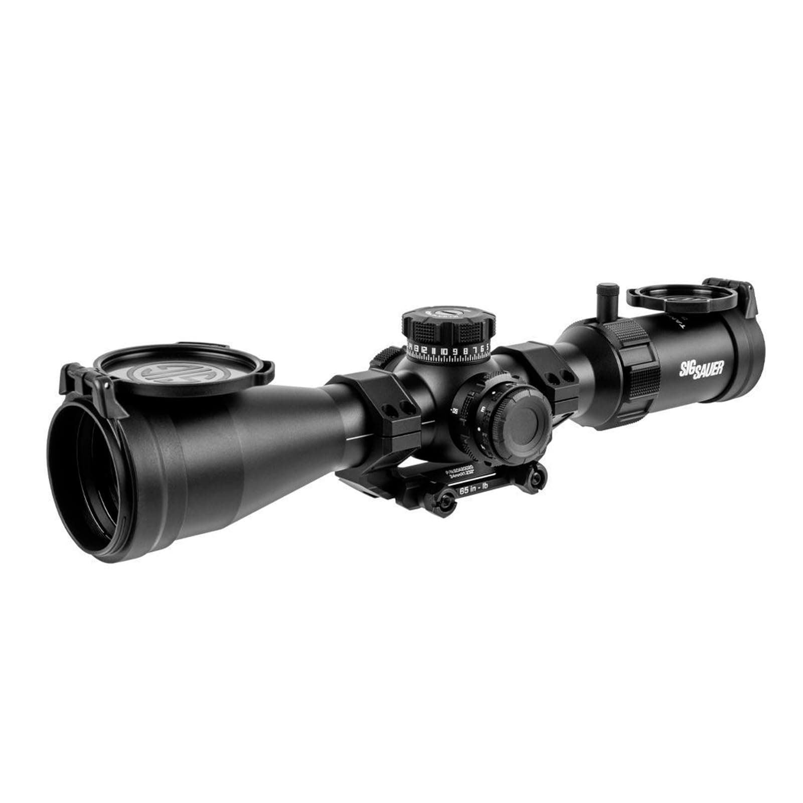 SIG SAUER Tango-MSR 3-18X50mm 34mm Tube F1/First Focal Plane High-Magnification Durable Shockproof Waterproof Fogproof Black Hunting Riflescope, Lens Covers & 34mm Alpha-MSR 1.300" Mount Included