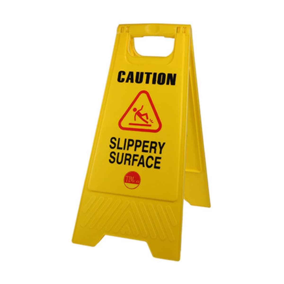 TIMCO A-Frame Safety Sign - Caution Slippery Surface - 610 x 300 x 30mm - For temporary marking of potential hazards in the workplace or in public areas