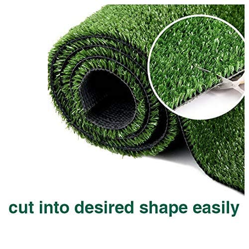 WarmShe Synthetic Artificial Grass Turf 0.4" Customized Sizes, Drainage Holes Pet Faux Grass Astroturf Rug Carpet 8FTX61FT Indoor Outdoor Rug Area Garden Decor