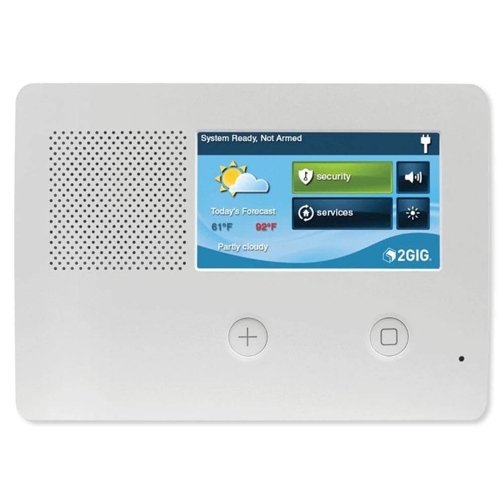 2GIG GC2E Security and Control Alarm Panel, Enhanced Security, 5" Touch Screen, (2GIG-GC2E-345)
