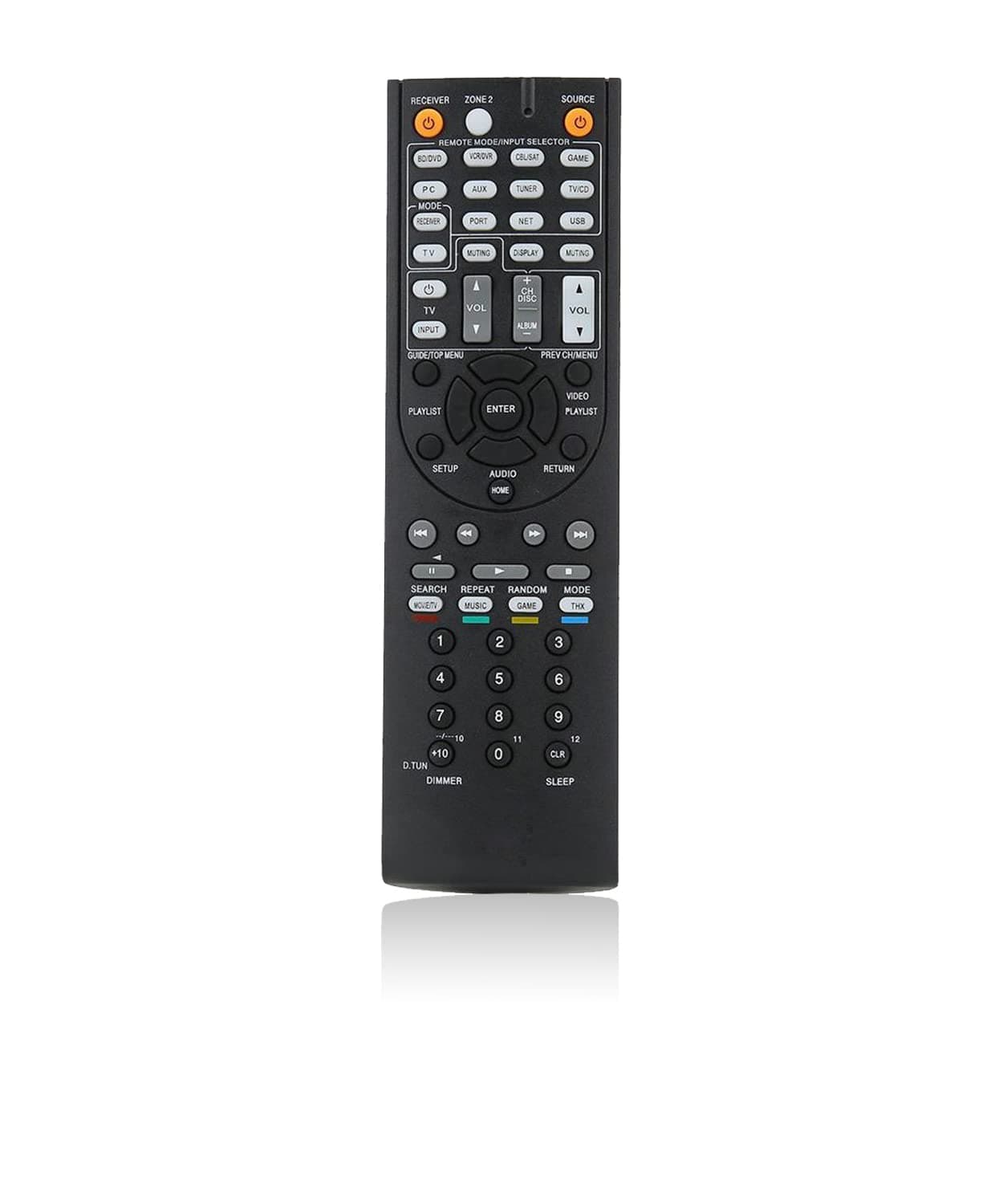 Remote Control Replacement for Onkyo TX-SR506 RC-709M TX-SR606 RC-710M TX-SR607 RC-737M TX-NR525 RC-764M TX-NR535 RC-879M TX-NR626 TX-NR636 RC-880M HT-RC160 RC-866M HT-R391 AV Receiver