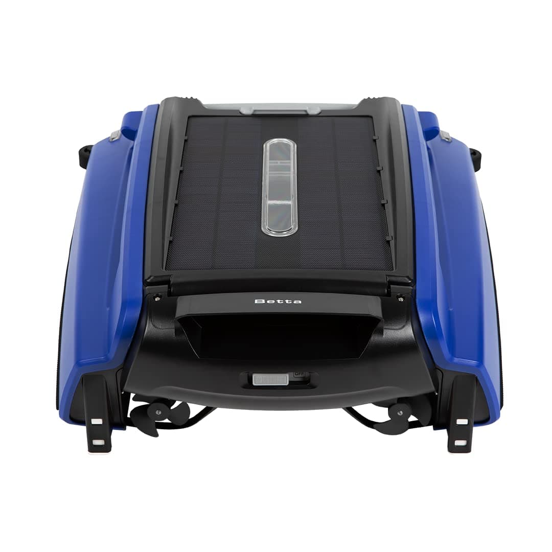 Betta SE (2023 Model) - Solar Powered Automatic Robotic Pool Skimmer With Enhanced Core Durability And Re-Engineered Twin Salt Chlorine Tolerant Motors (Blue)