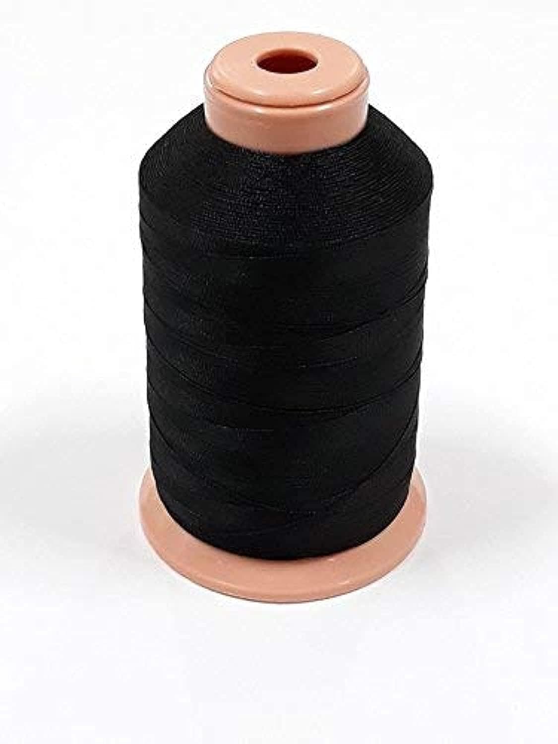 All Purpose Extra Strong Heavy Duty Bonded Black Sewing Thread Great for Quilting,Upholstery, Leather, Denim, Marine, Outdoor and Camping Products. T70#69 210D/3PLY 1400 Yards.