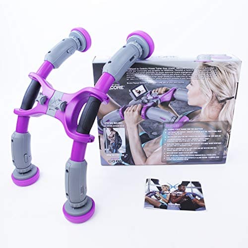 AbXcore for Abs Workout - Ab Machine Exercise Equipment for Home Gym. Resistance Abdominal Muscle Toner, Adjustable Ab Trainer & Portable Ab Workout Equipment. Core Workout Abs Machine with Bag + App