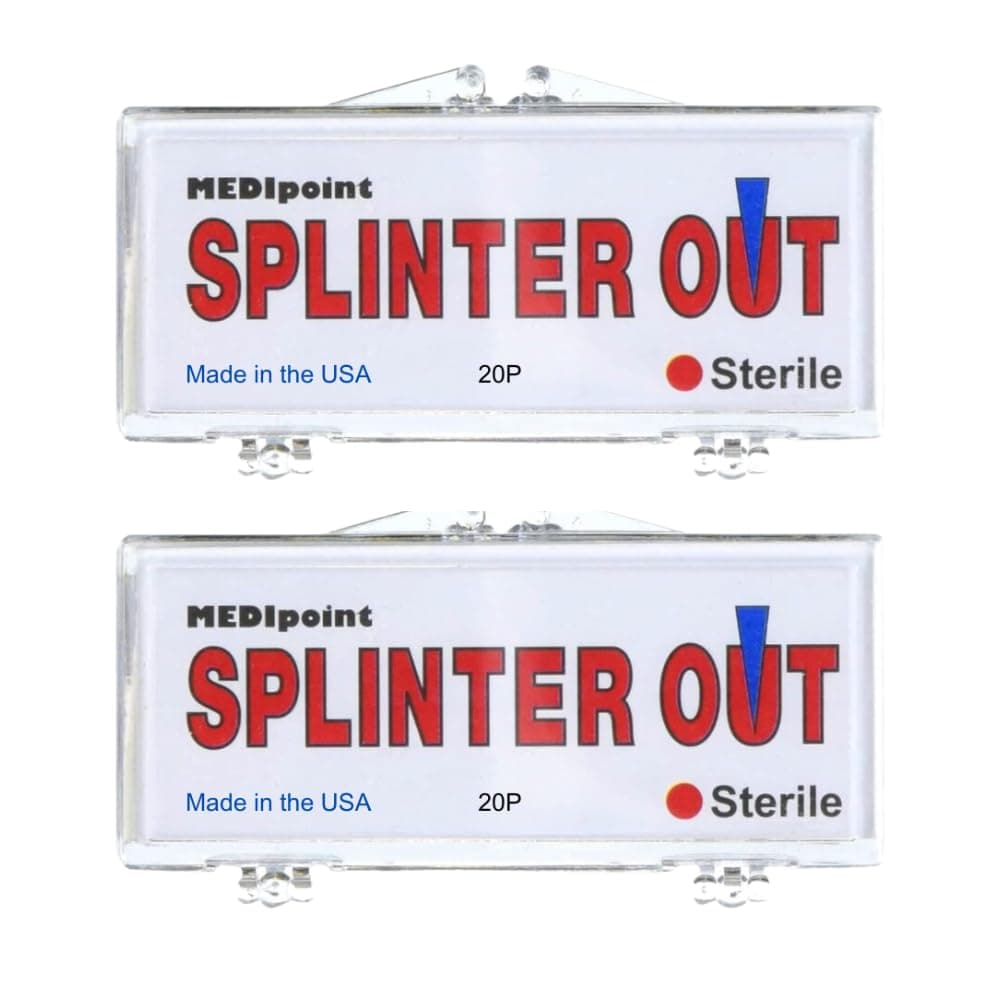 Splinter Out Splinter Remover 20 Count (Pack of 2) | Fast, Painless Splinter Removal | Essential First Aid for Home, Work, Travel & Camping | Ideal for Hiking, Woodworking, Gardening & Outdoors