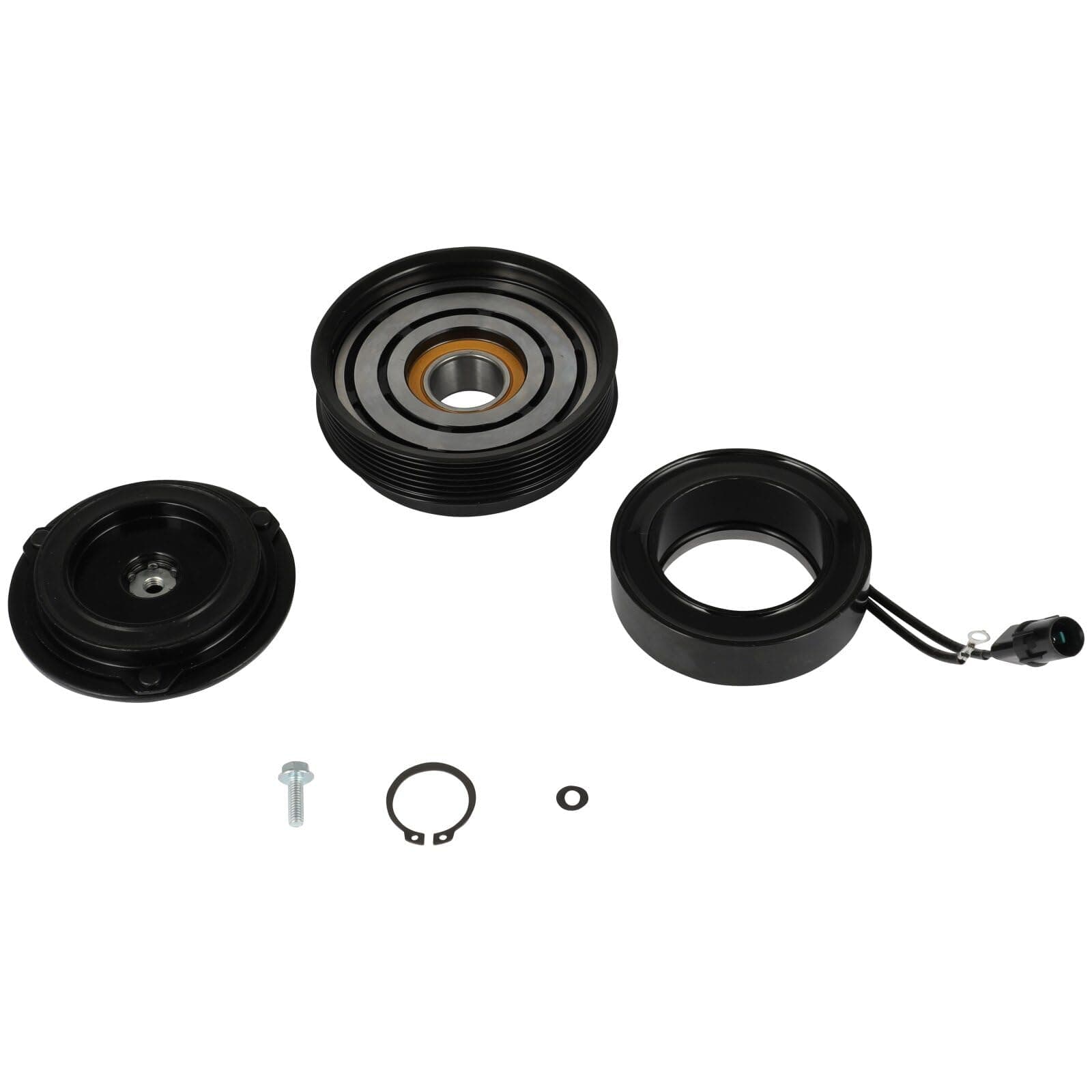 ECCPP A/C Compressor Clutch 2001-2006 Fit for Hyundai Santa Fe 2.7L AC Compressor Clutch Assembly Kit Pulley Coil Set